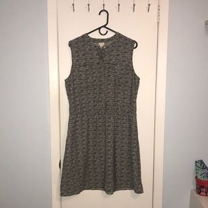 Black and white pattern dress, Merona, XXL